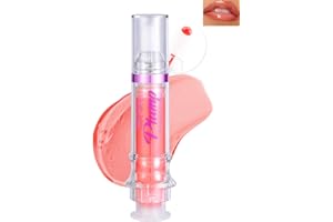 LYSDEFEU Spicy Lip Plumping Booster,Plumping Lip Oil with Chili Extract, High-Shine Smooth Fuller Lips, Hydrating & Volumizes Lip Glaze, Plump and Pout Lip Plumper Lipstick, Christmas Makeup Gift for Women-06#