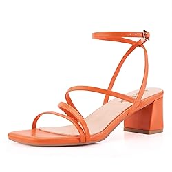 Shoe'N Tale Strappy Heels for Women Low Chunky