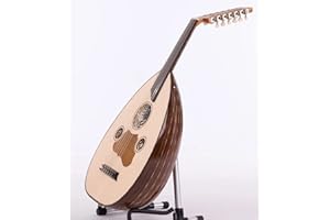 Semi Hollow Walnut Arabic Electric Oud with Guitar Pegs & Presys 301 Pickup Full EQ