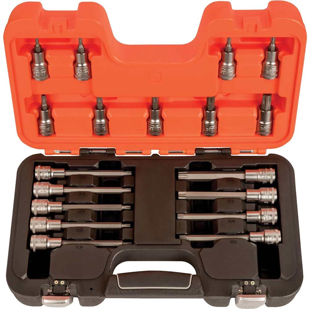 S18TORX 1/2in Drive Socket Set of 18 Metric