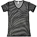 FEESHOW Men's Fishnet See Through Mesh Short Sleeve T-Shirt Clubwear Undershirt