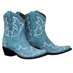 Hbeylia Cowboy Boots For Women Vintage Embroidery