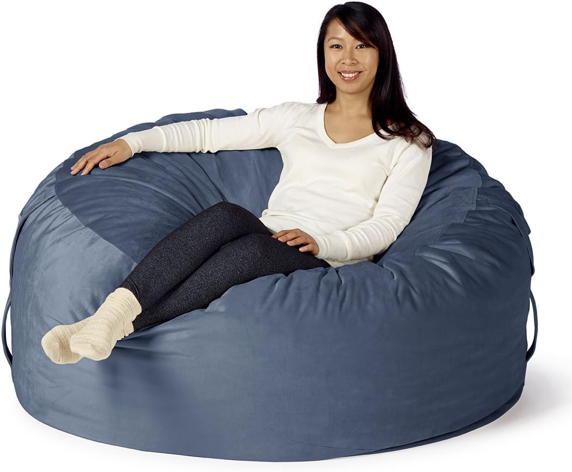 Take Ten Large 50” Luxury Bean Bag Chair – Multiple Colors/Seats 1 to 2 Adults/Durable and Comfortable