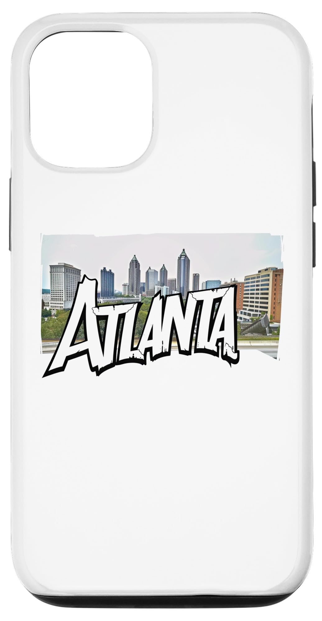iPhone 14 Atlanta City Skyline Graffiti Street Art Handstyle USA Case