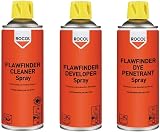 Rocol ROC63181 Flawfinder System Kit 3 Aerosols Dye Penetrant Developer Cleaner view 2