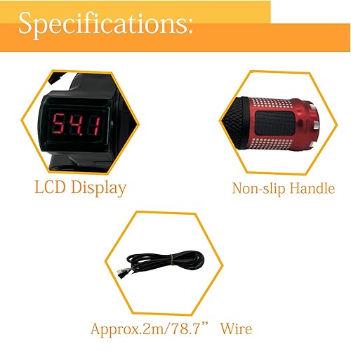 Pair EBike Throttle Grip, Universal Electric Bicycle Scooter Twist  Handlebar With Lcd Battery Voltage Display Key Knock 12v 84v Electric Bike 