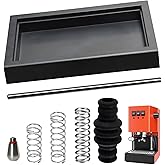 Low Profile Thin Drip Tray Fits Gaggia Classic Pro Espresso Coffee Machine | One Single Hole Steam Tip &amp; 6 Bar 9 Bar 12 Bar OPV Spring Modification Kit &amp; Long Stainless Steel Tube