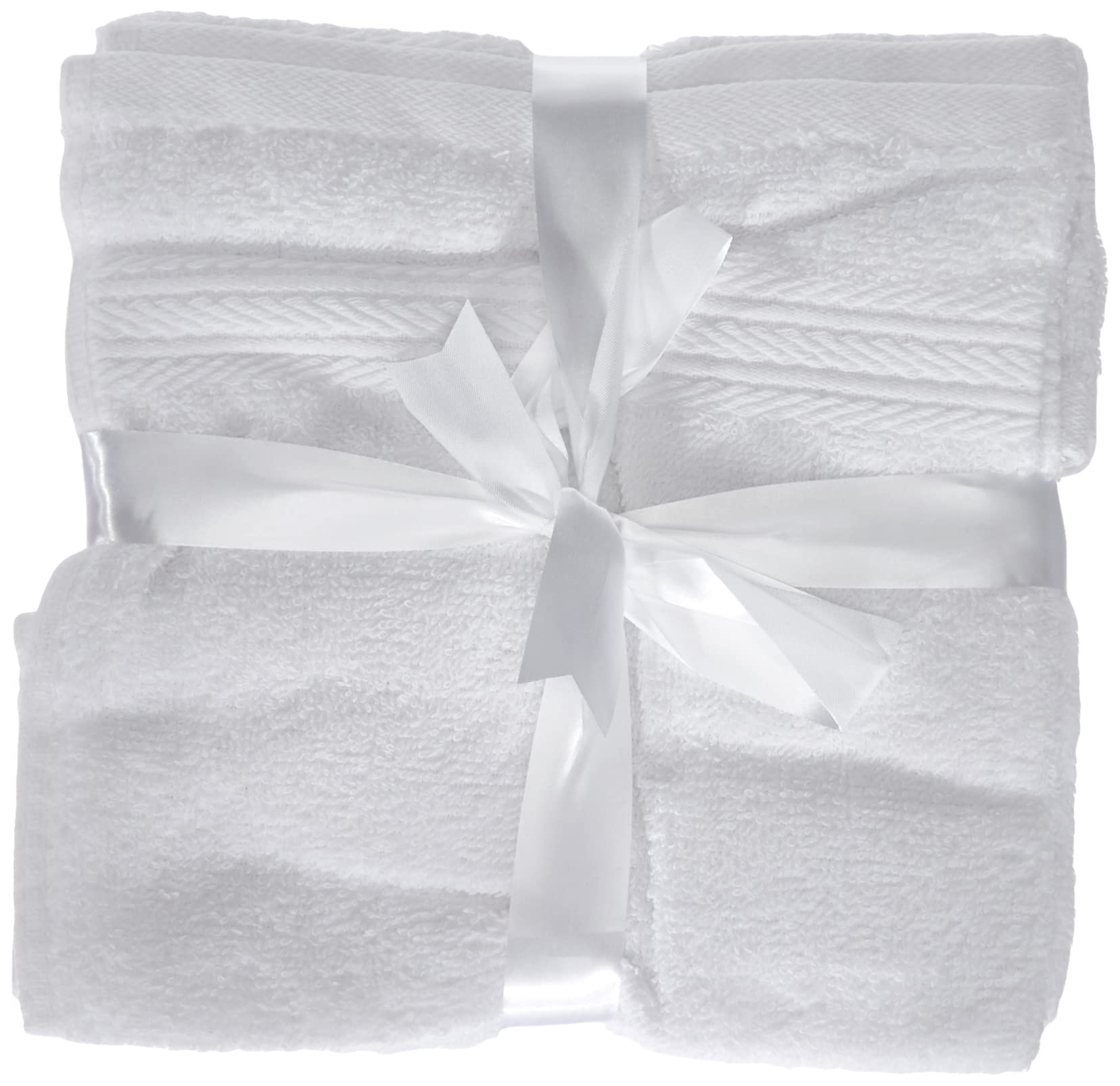 Glart Premium Set of Terry Hand Towels, Range of Terry Towels in 6 Colours and 5 Sizes, Colour: White, 6X Flannels 30 X 30 cm