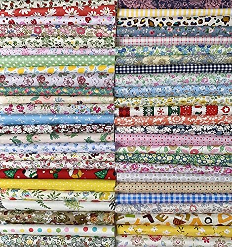 Liuliu 花柄プリント 生地 可愛い はぎれセット Diy 手芸用 布 素材 パッチワーク 給食