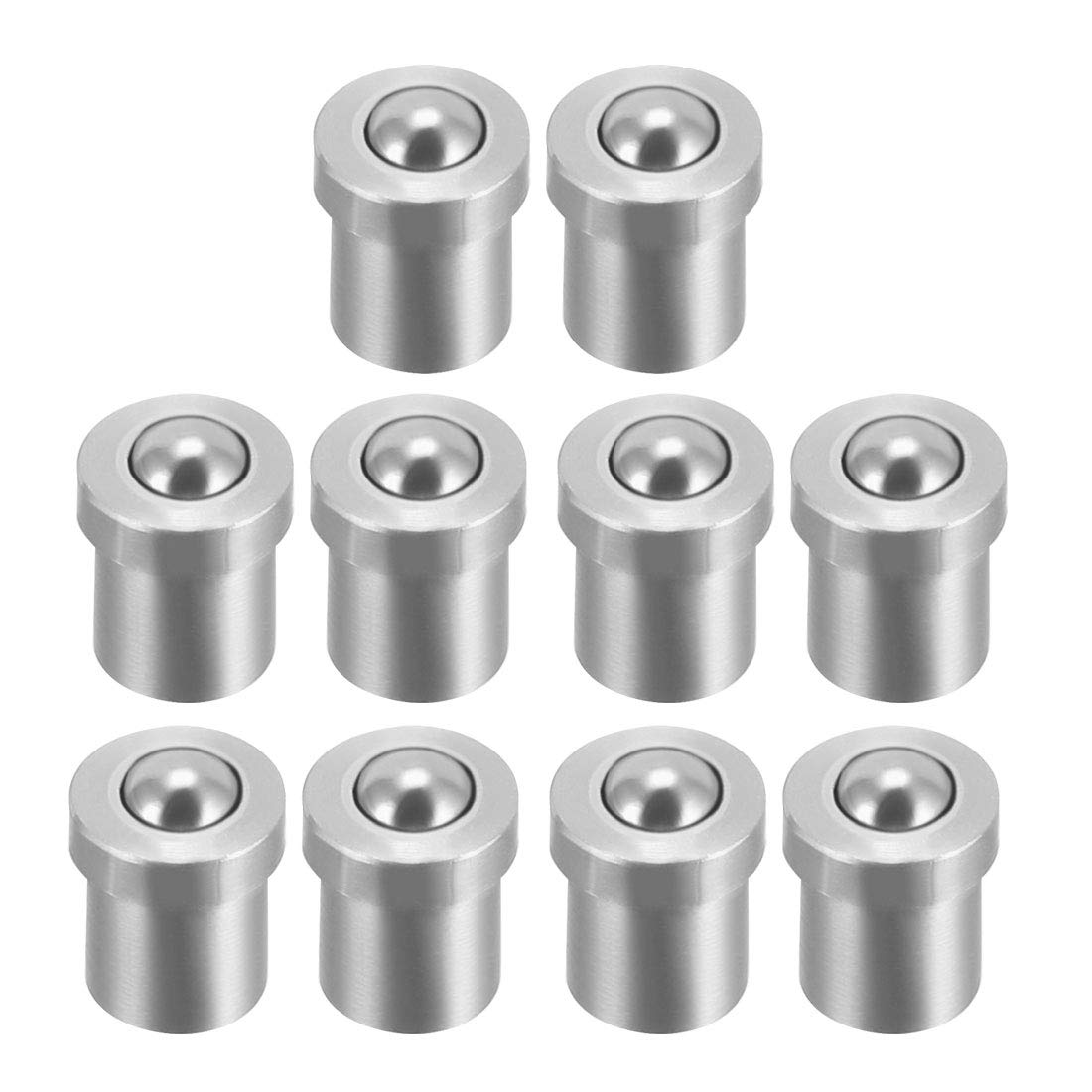 sourcing map Door Cabinet Closet Drawer 3mm Dia Stainless Steel Ball Catch Latch Catcher 10Pcs