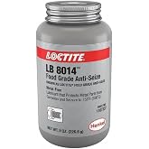 Loctite 1167237 White LB 8014 Food Grade Anti-Seize Lubricant, -20 Degree F Lower Temperature Rating to 750 Degree F Upper Temperature Rating, 8 fl. oz. Brush Top Can