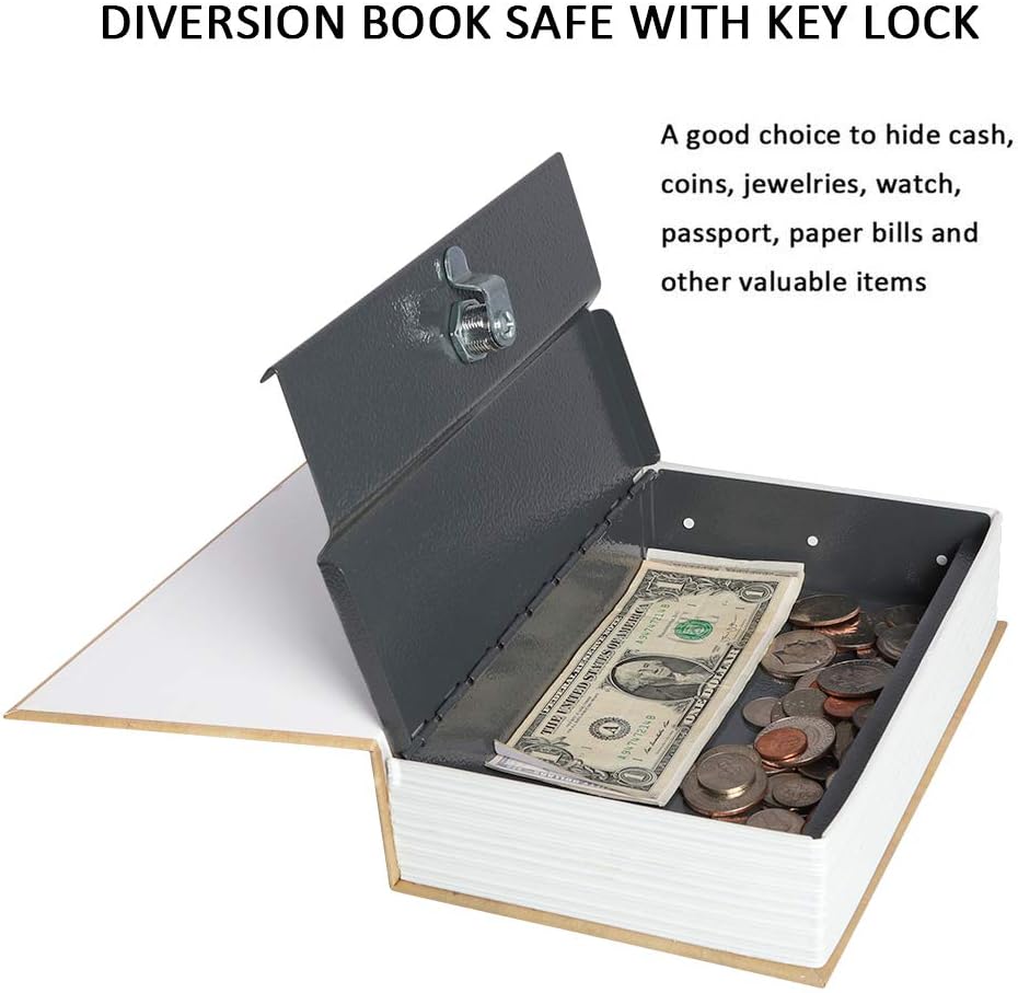 Jssmst Diversion Book Safe with Key Lock, Secrect Hidden Safe Lock Box Large 2019, SM-BS019LN London Bridge: Office Products