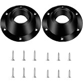 Bcautay 2 Pcs Aluminum RV Dinette Table and Floor Mount Base (Black) | RV Table Base Mount with 12 Mounting Screws for RV Boat Camper Trailer