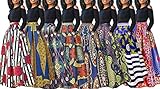 Playworld Women's Cold Shoulder Two Piece Floral Print Pockets Long Party Skirts Dress