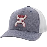 HOOEY Men's Coach Flex Fit Fitted Hat (US, Alpha, Large, X-Large, Denim/White)