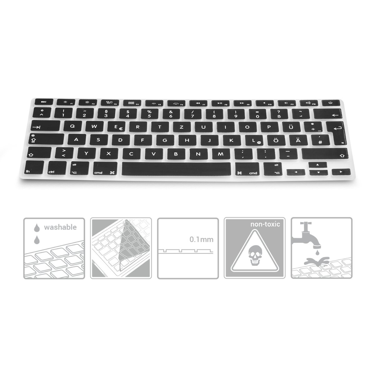 100 Copritasti In Silicone Per Laptop Con Unghie Lunghe – Adesivi Riutilizzabili Per Tastiera PC E Mac