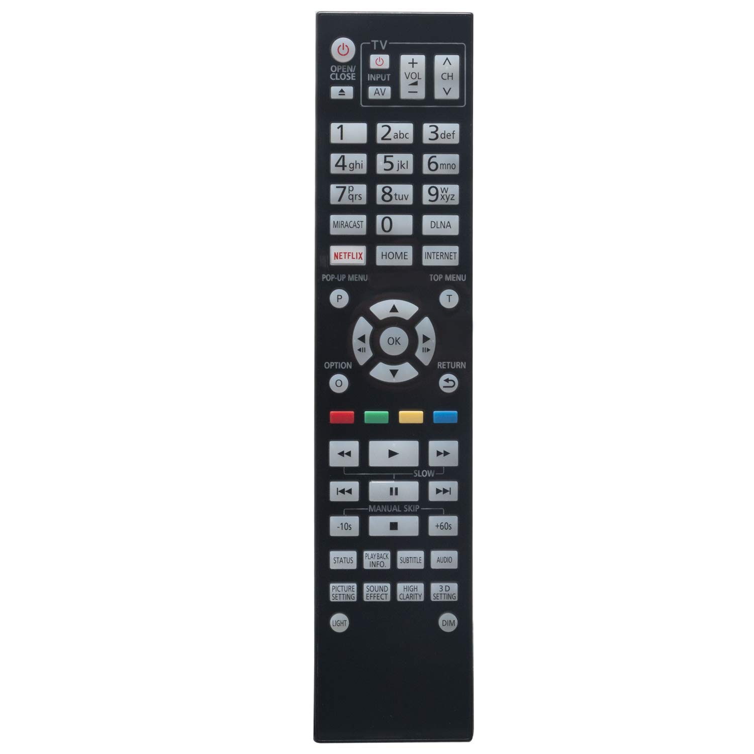 N2QAYA000128 Remote Control Replace - VINABTY N2QAYA000128 Replacement Remote Control for Panasonic Blu-ray Player DMP-BDT700 DMPBDT700 DMP-UB900 DMPUB900 DMP-UB900GN DMPUB900GN