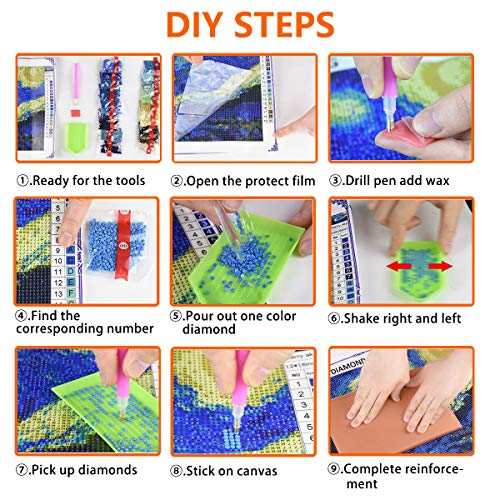 Ginfonr 5D Diamond Art Painting Full Drill Saint Patrick's Day Diamonds