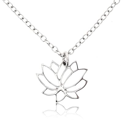Sovats Collier Fleur De Lotus Collier Argent Femme 925