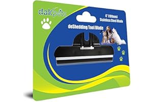 DakPets Deshedding Brush for Dogs & Cats - Pet Grooming Tool Replacement Cartridge - Replaceable Comb