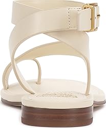Vince Camuto Women's Liba Flat Sandal, Panna