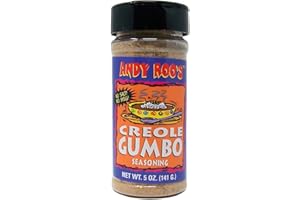 Andy Roo's Salt-Free No MSG Creole Gumbo Seasoning, 5 Ounce Shaker