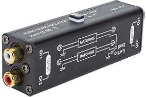 Hum Eliminator, Music Interference Reducer for Sound Engineers and Music Enthusiasts, Plug and Play 2 Channel Passive Ground 
