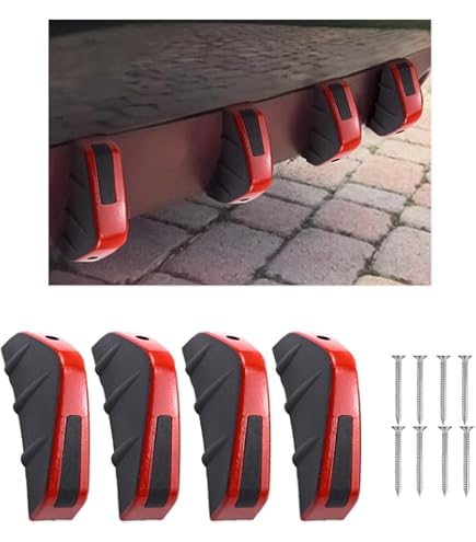 Loloshop 1 Pair Left Right Gloss Black Rear Bumper Spoiler ABS Car Diffuser Lip Replacement For Vw 6r Mk6 R Nw3g I.817023787 - View #8