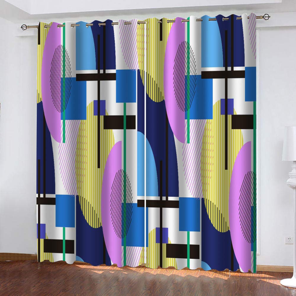 Schlafzimmer Vorhang Blickdicht Farbgraffiti 150X166Cm