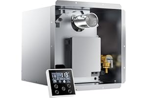 Ranein 65,000 BTU RV Tankless Water Heater, High Altitude Available, 12V, CSA Certificated, with Multi-function Controller, On Demand Instant Hot Water Heater, Compatible with all RVs