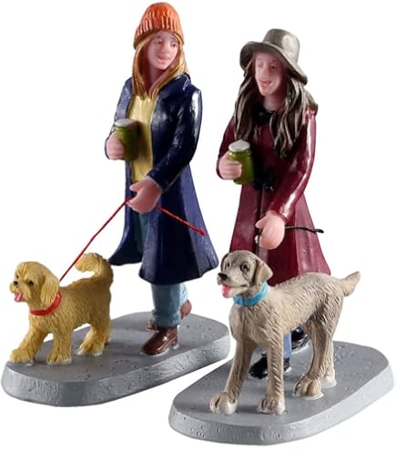 Statuetta Lemax Per Villaggio Di Natale “A Day At The Park” – Dipinta A Mano, Resina, Alta 5,4 Cm