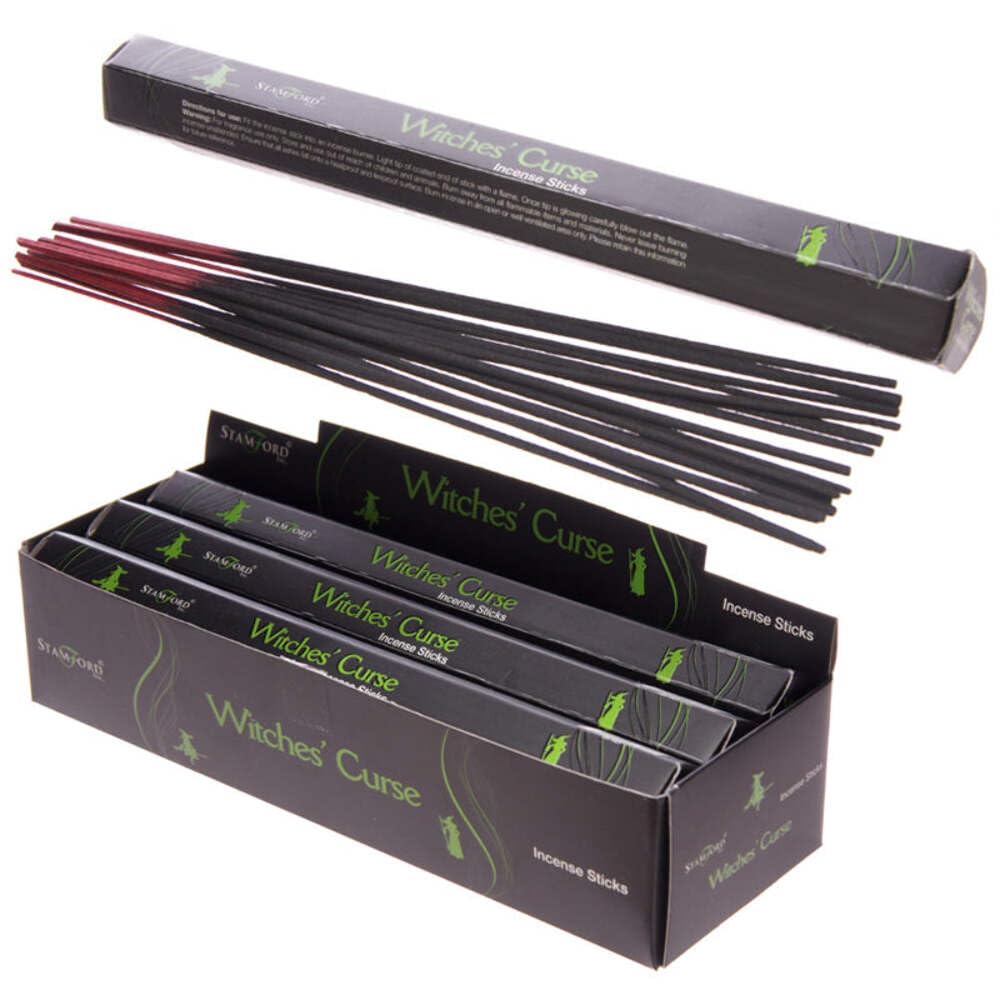 Stamford Black Range Incense Sticks Box of 6 packs (90 sticks) - Witches Curse