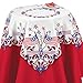 Collections Etc Embroidered Americana Flag Table Linens, Square