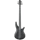 Ibanez Iron Label SRMS625EX 5-string Bass Guitar - Black Flat
