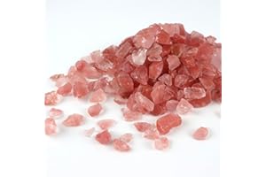 RUIRUI Fire Glass for Fire Pit, 10 Pounds Reflective Fireplace Glass 1/4 Inch Glass Rock for Outdoorliving and Indoors Firepit Glass Decoration (Watermelon Red)