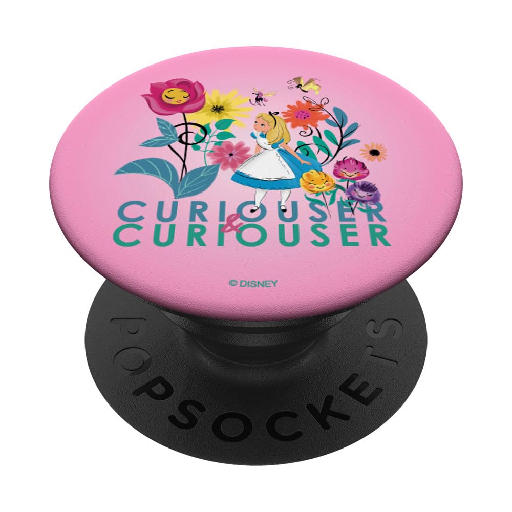 Disney Alice in Wonderland Curiouser & Curiouser Pink PopSockets Adhesive PopGrip