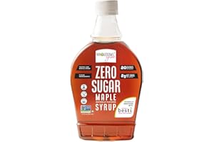 Wholesome Yum Zero Sugar Maple Syrup (Keto Maple Syrup) With Monk Fruit & Allulose - Natural Sugar Free Pancake Syrup - No Artificial Colors Or Flavors, Non GMO, Low Carb, Gluten-Free, Vegan (Plastic bottle - 12 fl oz)