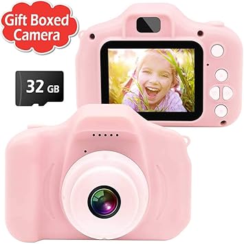 Gretex Gift Boxed Kids Camera Digital Camera For Kids Best Birthday Festival Gift For Age 3 4 5 6 7 8 9 10 Year Old Girls And Boys Best Toys