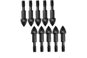 24pcs Archery Arrow Field Points 60 Grain Screw-in Arrow Tips Steel Hunting Target Practice Arrows Head for Compound Recurve 