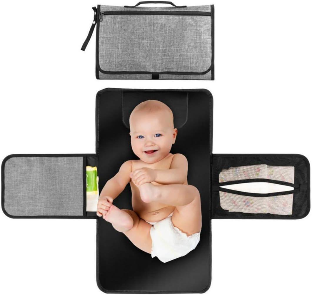 Bebli Baby Travel/Portable Changing Mat with Padded Head Cushion