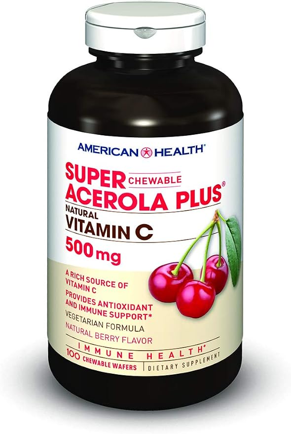 American Health Super Acerola Plus Chewable Wafers