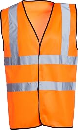Blackrock Hi-Vis Vest Orange Reflective Safety Workwear EN20471 view 3