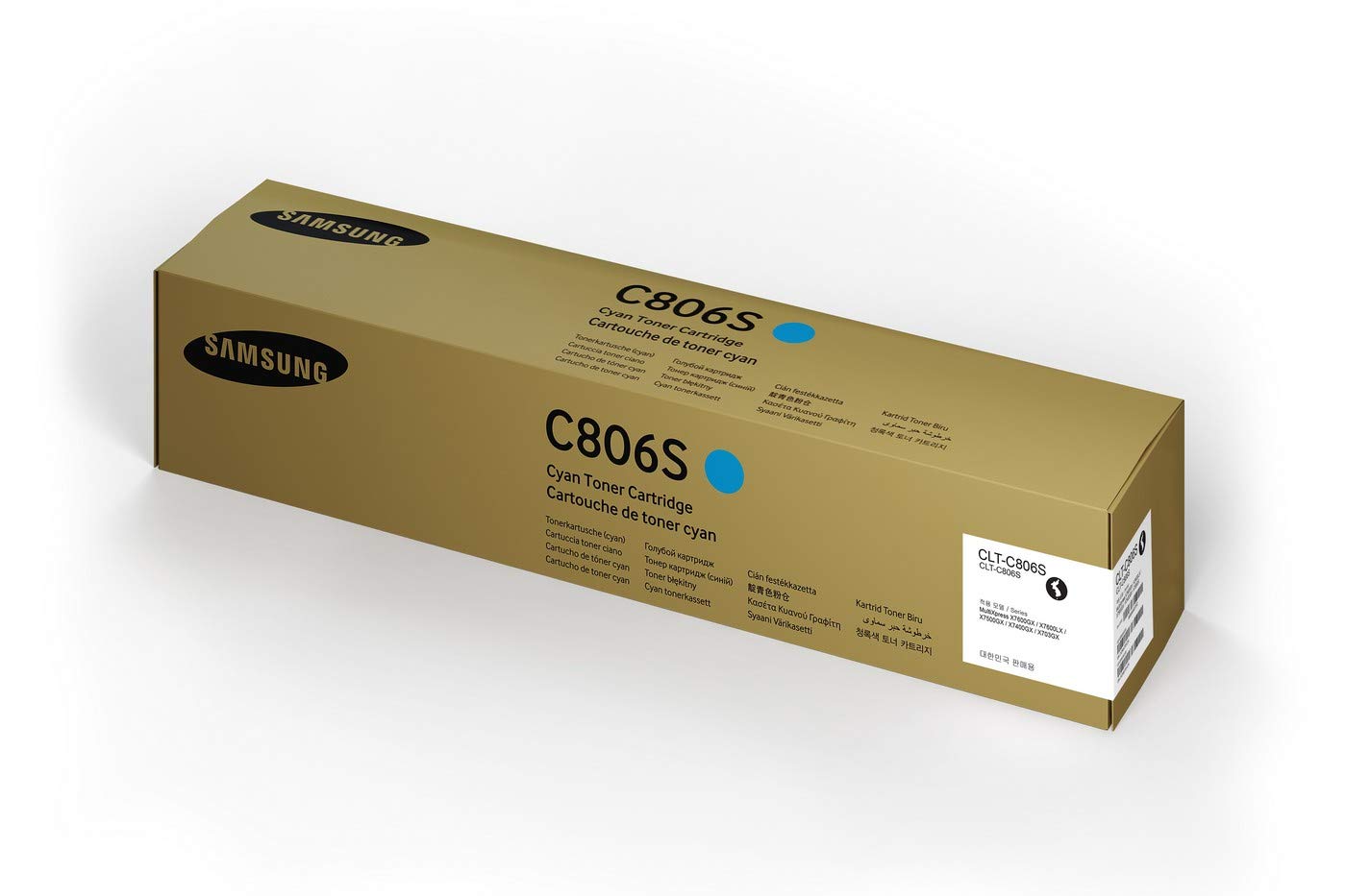 Samsung CLT-C806S - Cyan - original - toner cartridge (SS553A) - for Samsung SL-K703, SL-X703, SL-X706, MultiXpress SL-X704, SL-X7400, SL-X7500, SL-X7600
