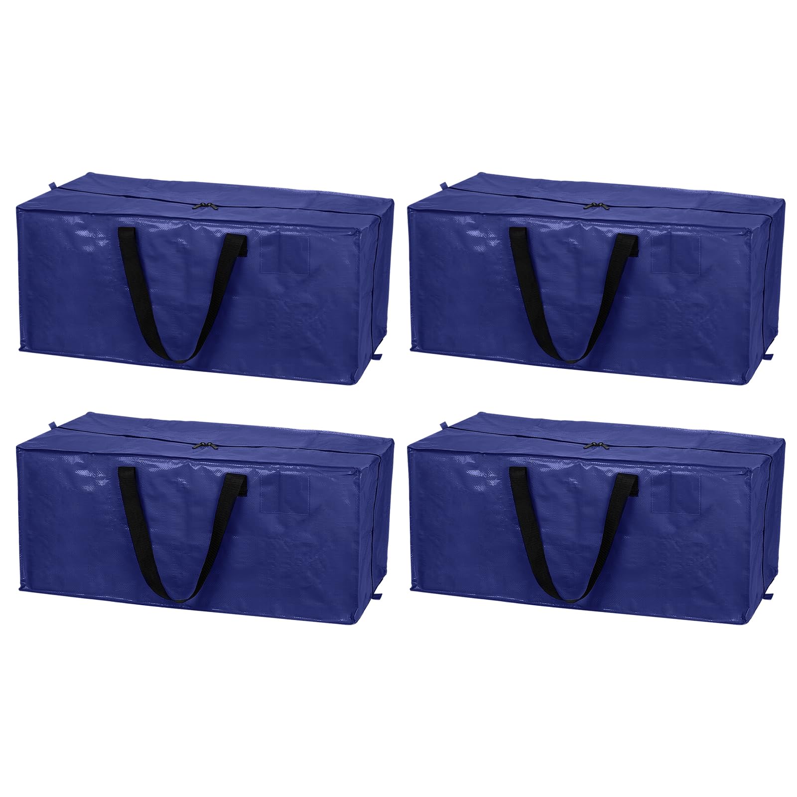 PATIKIL Oversized Moving Bags with Zippers& Handles 29x13x15inch, 4 Pack Extra Large Packing Bag Box Storage Tote for Travel Camping Space Saving College Moving Supplies, Dark Blue