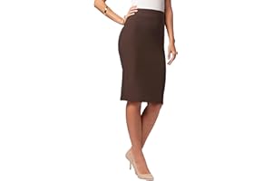 Conceited Skirts for Women - Stretch Pencil Skirt - Wear to Work - Pull On - Midi Length in Regular and Plus Size