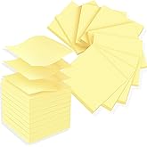 (18 Pads) Pop Up Yellow Sticky Notes 3x3 in, Suitable for Office, School | Dispenser Refills, Strong Adhesive Post, Clean Removal