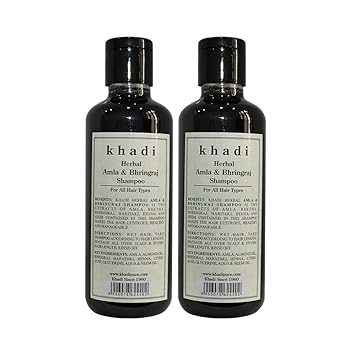 Khadi Herbal Amla & Bhringraj Shampoo - 210ml (Set of 2)