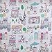 Comfort Spaces Paco 3 Piece XL/Twin Comforter Set Kitty Cat Paris Eiffel Tower Cute Print for Toddler Kids Boys Girls All Season Down Alternative, Aqua