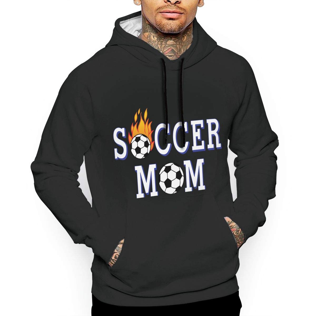 Ou50il Wy Mens Soccer Mom Pullover Hoodie Winter Cotton Hoodie With Pocket For Men Active Clothing