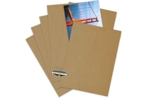 50 Pack of Mighty Gadget (R) 8.5x11 Chipboard Cardboard Craft Scrapbook Material Scrapbooking Packaging Sheets Shipping Pads Inserts 8 1/2 inch x 11 inch Chip Board (Kraft Color)